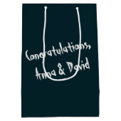 Sac Cadeau Moyen Couple Mariage d'Halloween (Dos)