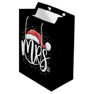 Sac Cadeau Moyen Couples assortis M Mme Mariage Noël vilain Santa