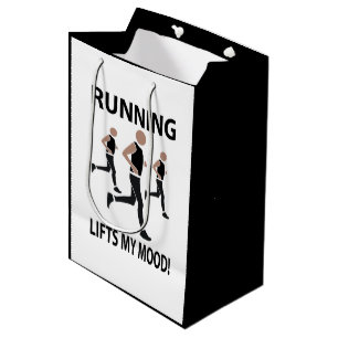 Sac Cadeau Moyen Courir améliore mon humeur