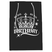 Couronne blanche minimale Typographie d'anniversai