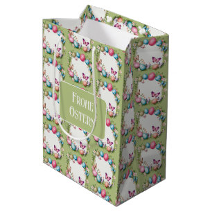 Sac Cadeau Moyen Couronne de Pâques