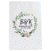 Sac Cadeau Moyen Couronne rose de chien rose (Devant)