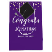 Sac Cadeau Moyen Cours de baccalauréat en violet 2020 (Dos)