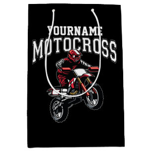 Sac Cadeau Moyen Course Motocross Dirt Bike Rider personnalisée