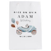 Sac Cadeau Moyen Course voiture Anniversaire Invitation, Fast un An (Devant)