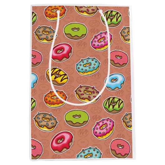 Sac Cadeau Moyen Coussin de lancer de beignets (Devant)