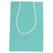 SAC CADEAU MOYEN COUTUME DE BLEU DE TURQUOISE PERSONNALISABLE (Dos)