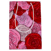 Sac Cadeau Moyen Couverture des Roses (Devant)