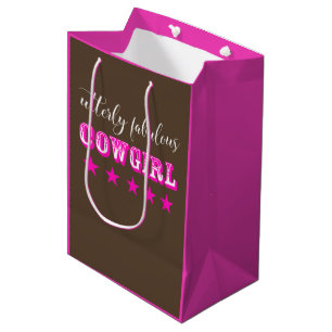 Sac Cadeau Moyen "Cow-girl tout à fait fabuleuse "