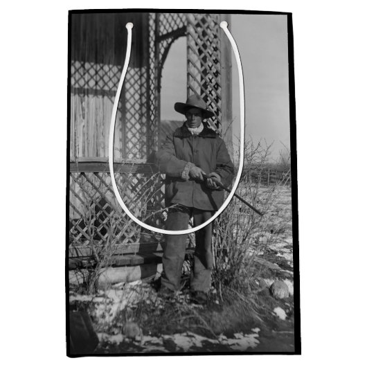 Sac Cadeau Moyen Cowboy Rancher ou le hors-la-loi canadien du Vieux (Devant)