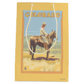 Sac Cadeau Moyen Cowboy (vue de côté) le Colorado (Dos)