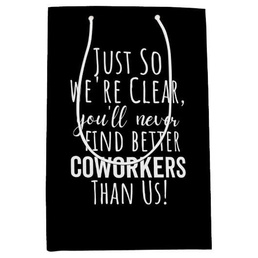 Sac Cadeau Moyen Coworker | Moving | Leaving (Devant)