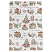 Sac Cadeau Moyen Cozy Christmas Book Lover  (Dos)