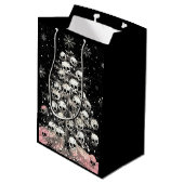 Sac Cadeau Moyen Crânes Éffrayants crânes gothique (Dos Angle)