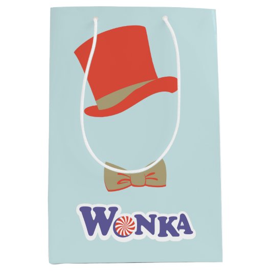 Sac Cadeau Moyen Cravate Wonka Top Hat & Bow (Devant)
