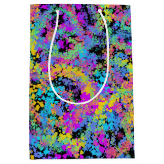 Sac Cadeau Moyen crayon fondu multicolore :