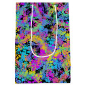 Sac Cadeau Moyen crayon fondu multicolore : (Dos)