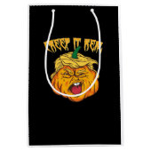 Sac Cadeau Moyen Crazy Halloween Citrouille Trumpkin costume (Devant)