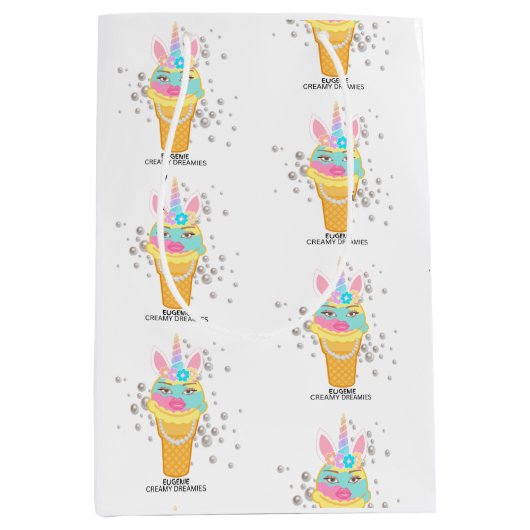 Sac Cadeau Moyen Creamy Dreamies Birthday Wrapping Paper (Devant)