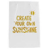 Sac Cadeau Moyen Create your own sunshine quote on (Devant)