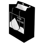 Sac Cadeau Moyen Création de votre propre image de mariage simple m (Devant Angle)