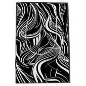 Sac Cadeau Moyen Creative Black and White Seamless Abstraction (Devant)