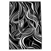 Sac Cadeau Moyen Creative Black and White Seamless Abstraction (Dos)