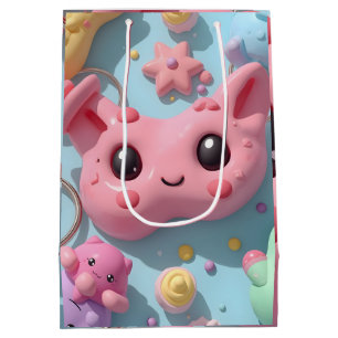 Sac Cadeau Moyen Créature Pastel Kawaii Art Fantastique