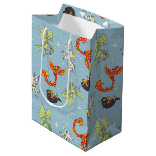 Sac Cadeau Moyen Créatures Magiques Motif Vintage