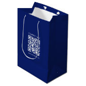 Sac Cadeau Moyen Créez un code QR instantanément | Design simple mo (Devant Angle)