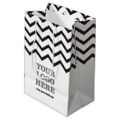 Sac Cadeau Moyen Créez votre propre logo (Dos Angle)