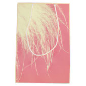 Sac Cadeau Moyen Crème de plumes et rose mignon (Dos)