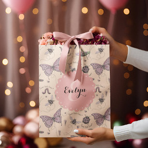 Sac Cadeau Moyen Crème Fille Blush rose Doux Petit Critère Personna