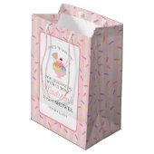 Sac Cadeau Moyen Crème glacée Sundae Sprinled Baby shower Faveurs (Dos Angle)
