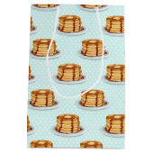 Sac Cadeau Moyen Crêpes avec sirop d'érable et Motif Polkadot (Dos)