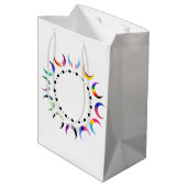 Sac Cadeau Moyen Crescent Pride Lunes et Bague Coeur (Dos Angle)