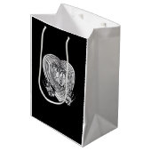 Sac Cadeau Moyen Crier Coeur classique - Squelette Mains Coeur (Devant Angle)