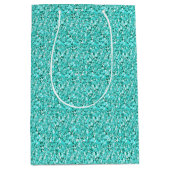 Sac Cadeau Moyen cristal druzy - aquamarine (Devant)