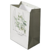 Sac Cadeau Moyen Croix du feuillage Eucalyptus Première communion s (Dos Angle)