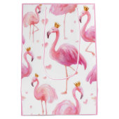Sac Cadeau Moyen Crowned Flamingo – Luxe Island Vibes (Dos)