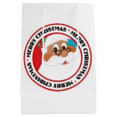 Sac Cadeau Moyen Croyez-vous au Père Noël noir ? (Dos)