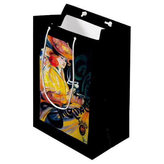 Sac Cadeau Moyen Cru PosterEurope de Jacqmotte Caf� (Devant Angle)