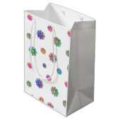 Sac Cadeau Moyen Cueille une petite fleur (Dos Angle)