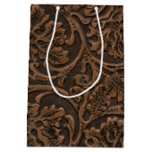 Sac Cadeau Moyen Cuir de relief rustique (Dos)