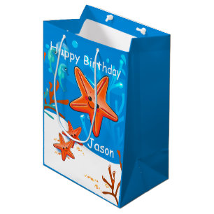 Sac Cadeau Moyen Cuisine de poisson d'eau douce Océan Aquatique Bi