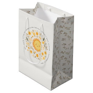 Sac Cadeau Moyen Cuisine Notre Petit Baby shower Soleil Boho