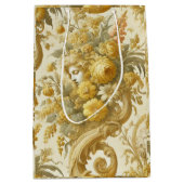 Sac Cadeau Moyen Culte d'or - Coussin floral baroque (Devant)