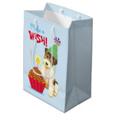 Sac Cadeau Moyen Cupcake Wire Fox Terrier (Dos Angle)