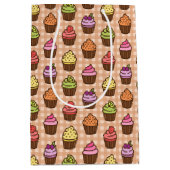 Sac Cadeau Moyen Cupcakes (Devant)