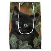 Sac Cadeau Moyen Cupide chaton noir (Dos)